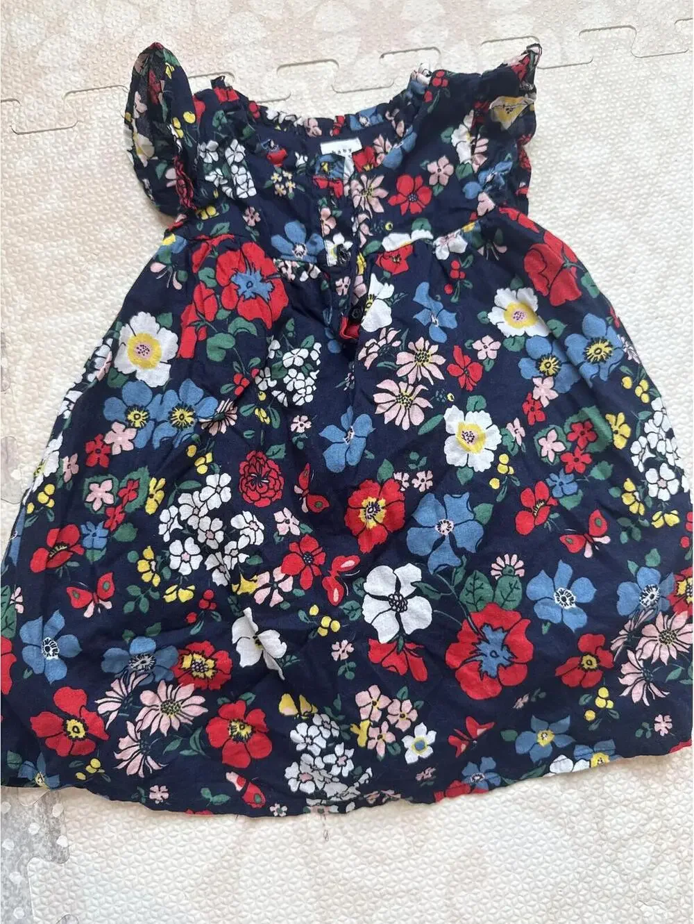 Baby GAP Floral Dress with Attached Bloomers 6-12 Months